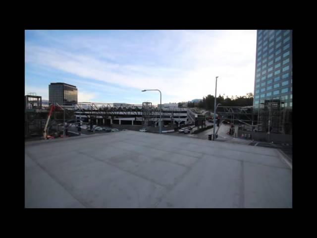 Universal City/Studio City Station Pedestrian Bridge Construction Timelapse