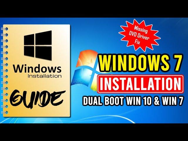 How To Install Windows 7 From USB Flash/Pen Drive | Dual Boot Windows 10 and Windows 7