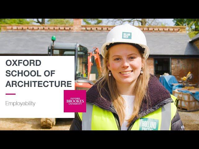 School Of Architecture Employability | Oxford Brookes University