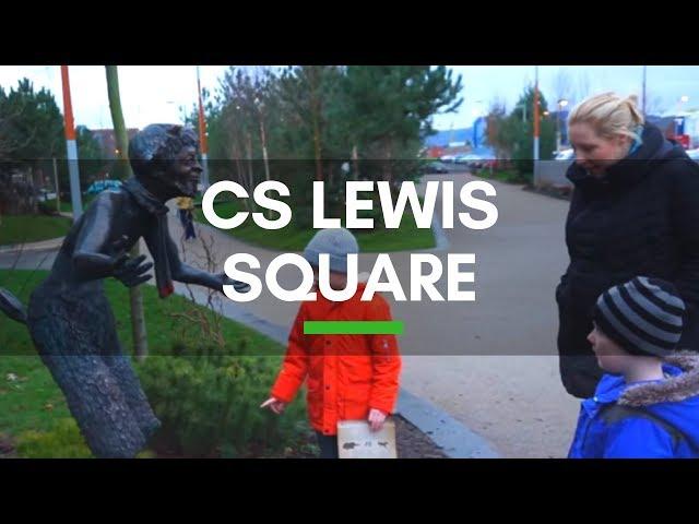 CS Lewis Square Belfast; The lion, the Witch & the Wardrobe