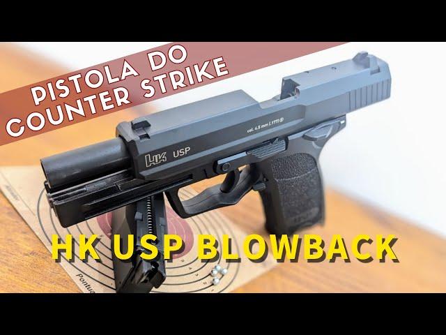 Pistola HK USP Blowback Airgun 4,5mm Full Metal Co2