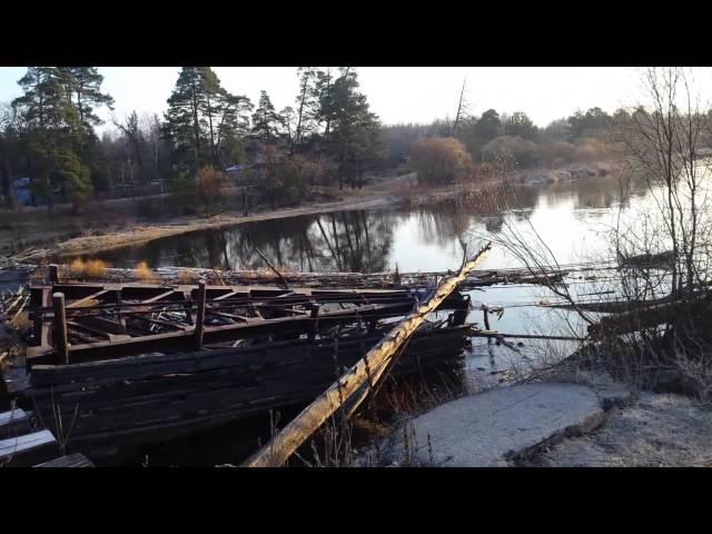 Фролищи Нижегородской области, аварийный мост через реку Лух