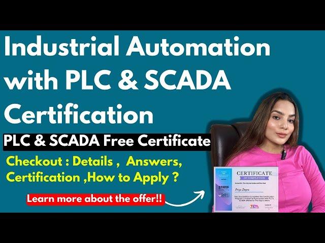 Industrial Automation with PLC & SCADA Certification | PLC and SCADA Free Certification