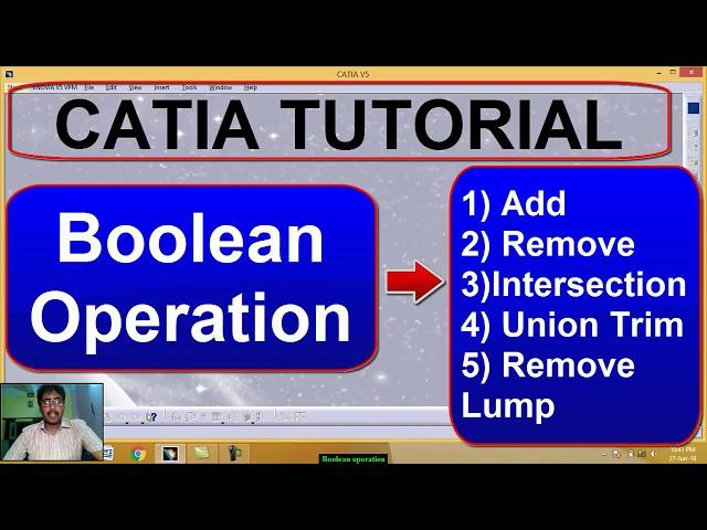 CATIA V5 : Boolean operations in Catia