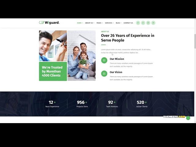 Wiguard - CCTV and Security WordPress Theme Security Solutions security company AiKa