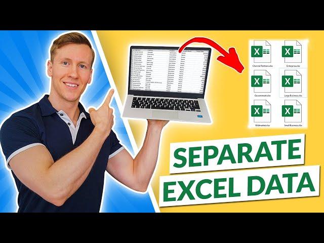 Split Excel Data into Multiple Files by Column Values using Python (fast & easy)