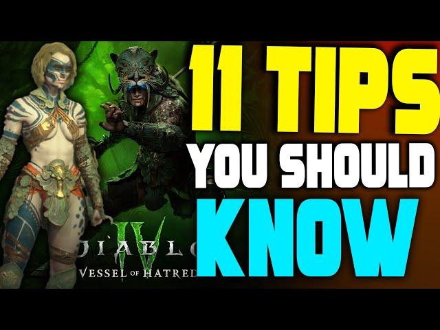 11 Tips EVERY Diablo 4 Player Should Know For Vessel Of Hatred