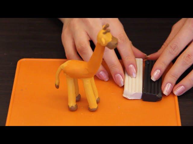 Лепим жирафа из пластилина. Урок №2 #творчество#жираф#пластилин#plasticine#giraffe