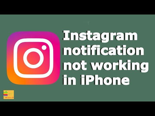 Instagram notification not working in iPhone