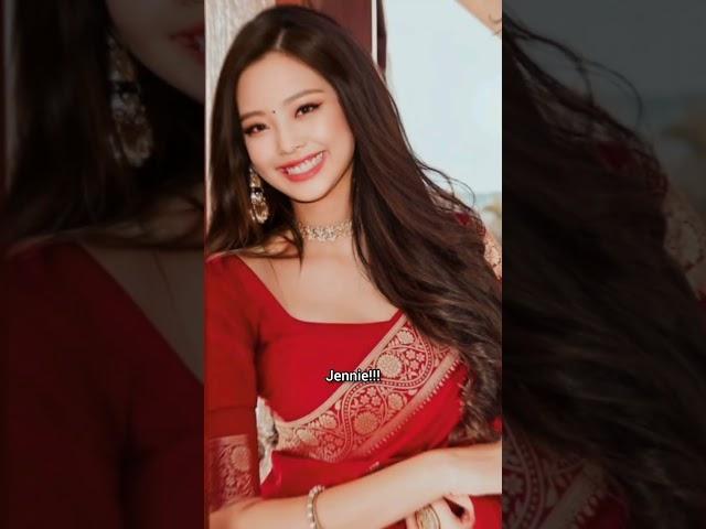 BLACKPINK look in Indian outfits#popular #fyp #blackpink#jisoo#lisa#jennie #rose#arminkgirl#kdrama