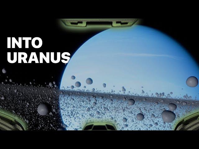 Falling Into URANUS - (POV Simulation)