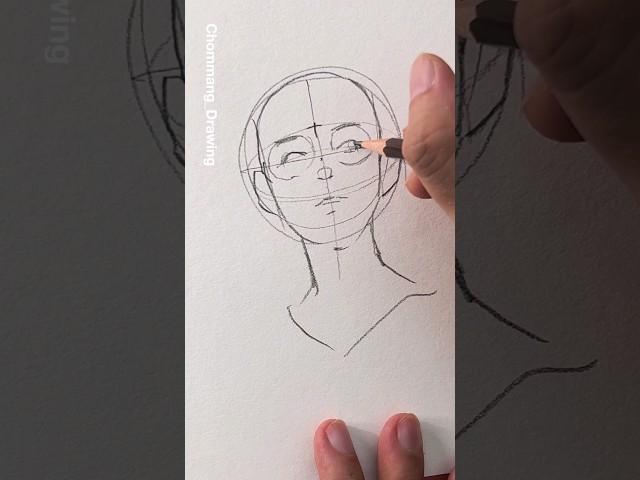 Low angle face drawing ️️