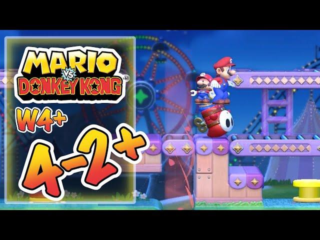 Mario vs Donkey Kong - Level 4-2+ - All Presents (Gifts) W4+ - Merry Mini-Land Plus