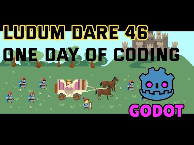 Ludum Dare 46 Game Jam | Making a Game in 24 Hours? | Godot Game Engine Game + Source Code