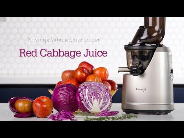 Red Cabbage Juice - Kuvings Cold Press Whole Slow Juicer B1700