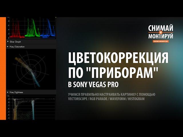 Цветокоррекция по “приборам”/ Vectorscope / RGB Parade / Waveform / Histogram