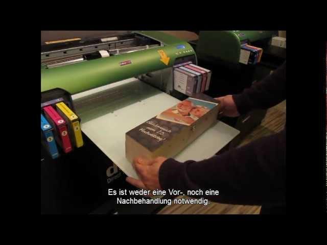 AZON DTS Direct-to-Substrate Printer - Weinkiste bedrucken