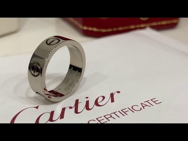 Cartier 5,5mm белое золото 750 проба