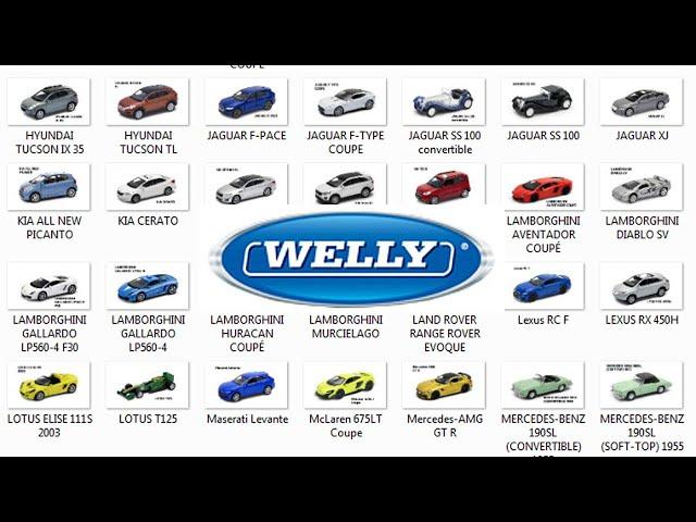 Welly Diecast Cars 1:38 & 1:36 scale