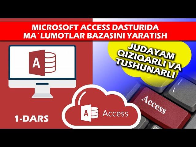 Microsoft Acces dasturida malumotlar bazasini yaratish #Access_dasturida_ishlash #Malumotlar_bazasi