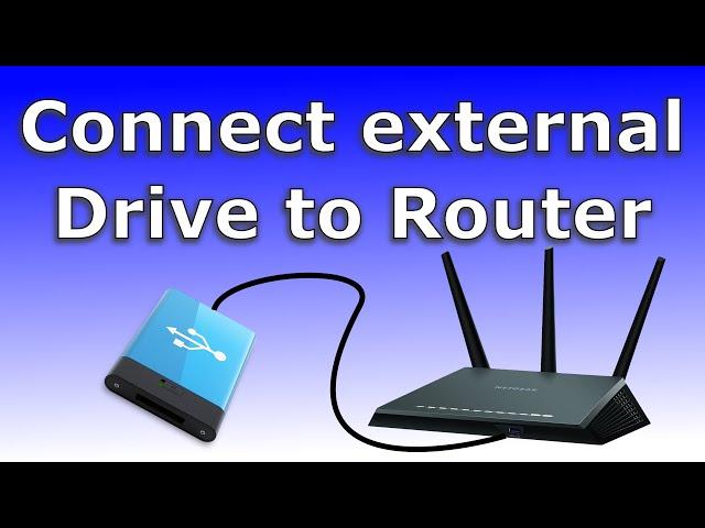 How to connect an external drive to the USB port of your router (Easy step by step guide)