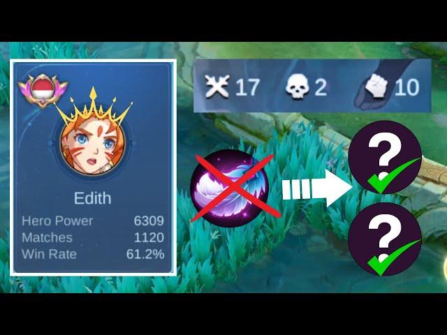 THE REASON I STOP USING FEATHER ON EDITH! BUILD EDITH TOP GLOBAL KILL 17 ON HIGH RANK! 