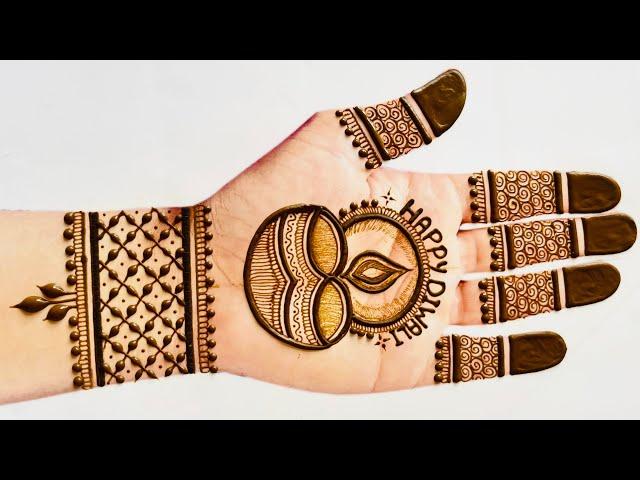 Diwali 2024 Easy Mehndi design| Simple Mehandi Design| Happy diwali mehndi| Mehandi ka design-Mehndi