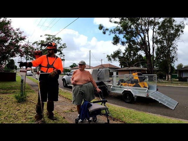 This DISABLED MAN Was SHOCKED How BAD This Overgrown Lawn Had Become