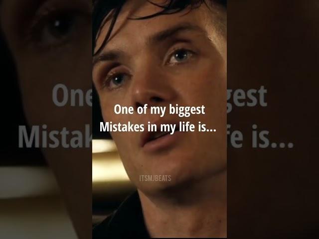 Biggest Mistake | Peaky blinders | Quotes | WhatsApp status | #youtubeshorts