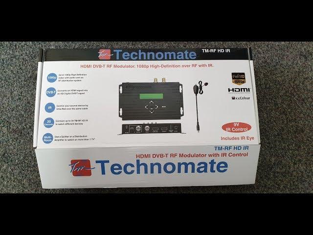 Technomate HDMI Modulator, HDMI over Coax aerial Cable, How to Distribute Sky HD, Sky Q in 1080p