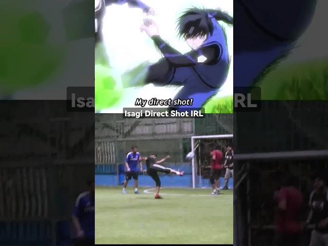 I tried Isagi's Direct Shot In Real Life... #shorts #bluelock