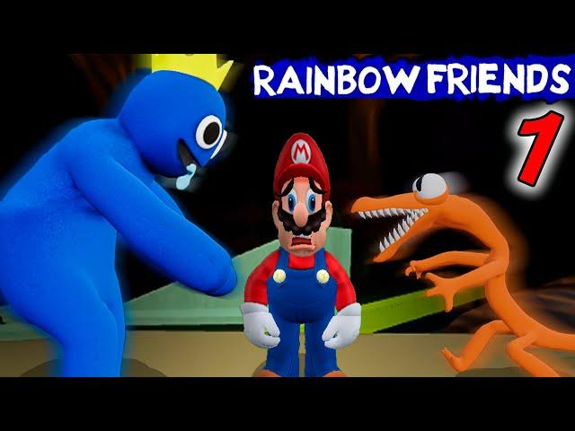 Mario Plays ROBLOX RAINBOW FRIENDS CHAPTER 1