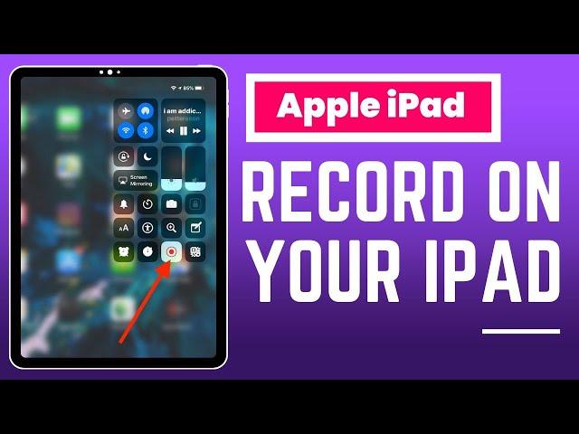 How To Record On iPad !