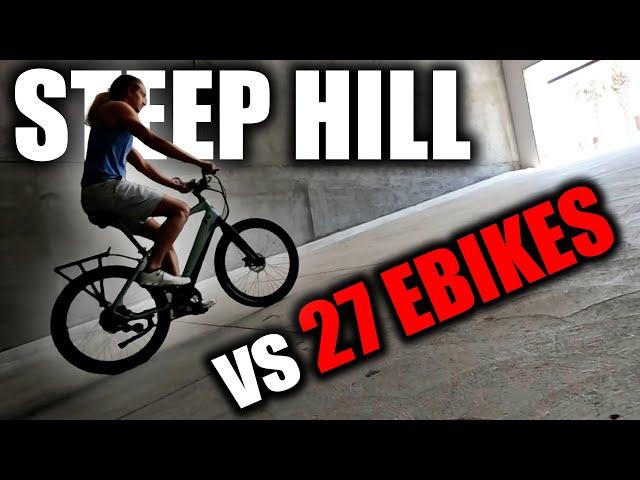 27 Ebikes VS ONE STEEP Hill!