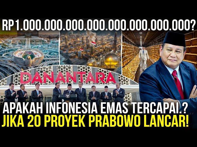 Optimis Atau Pesimis.! 20 Mega Proyek Prabowo yg akan Menjadikan Indonesia Emas Atau RI Gosong.!