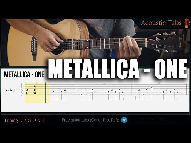 METALLICA - ONE  Fingerstyle Guitar + tabs