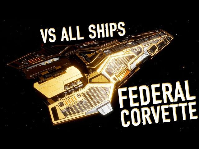 ЭЛИТНЫЙ ОБЗОР FEDERAL CORVETTE ПРОТИВ ВСЕХ КОРАБЛЕЙ В ПВП Elite Dangerous