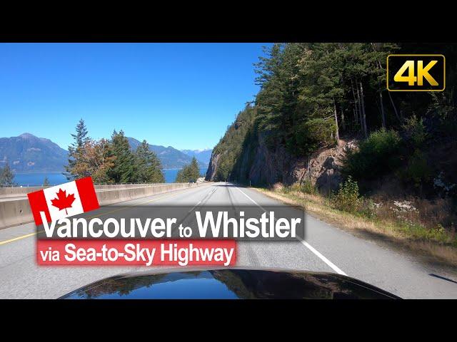 Driving the scenic Sea-to-Sky Highway from Vancouver to Whistler