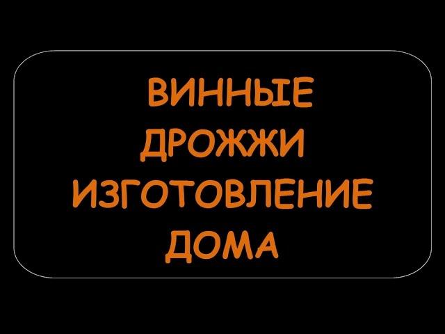 ВИННЫЕ ДРОЖЖИ ВСЕГДА ПОД РУКОЙ.КАК СДЕЛАТЬ САМИМ В ДОМАШНИХ УСЛОВИЯХ.