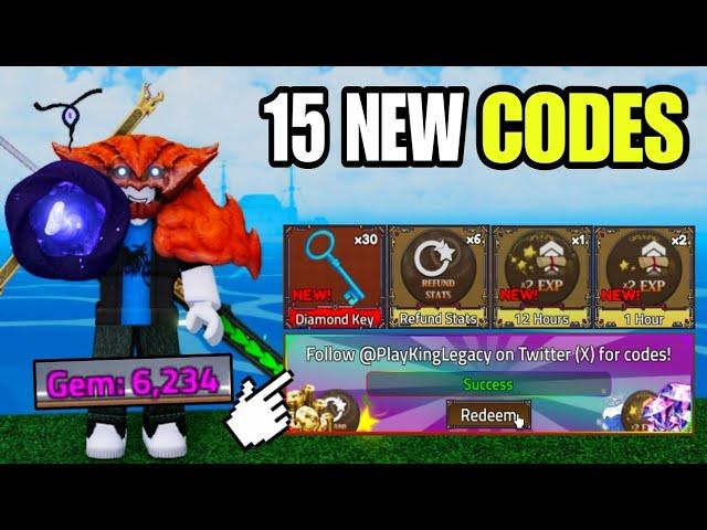 *NEW CODES* ALL WORKING CODES IN KING LEGACY 2024 DECEMBER! ROBLOX KING LEGACY CODE