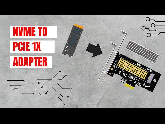 Glotrends M.2 NVMe to PCIe X1 Adapter Kit installed in HP Pro Desk SFF Computer Using Proxmox Linux