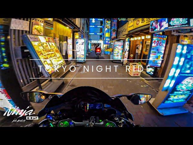 Tokyo Night ride by Ninja H2  with CBR1000RR  In Shinjyuku Episode 22/東京 Kawasaki Ninja H2【4K】