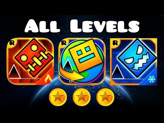 Geometry Dash Meltdown, World and Subzero ALL LEVELS + ALL COINS