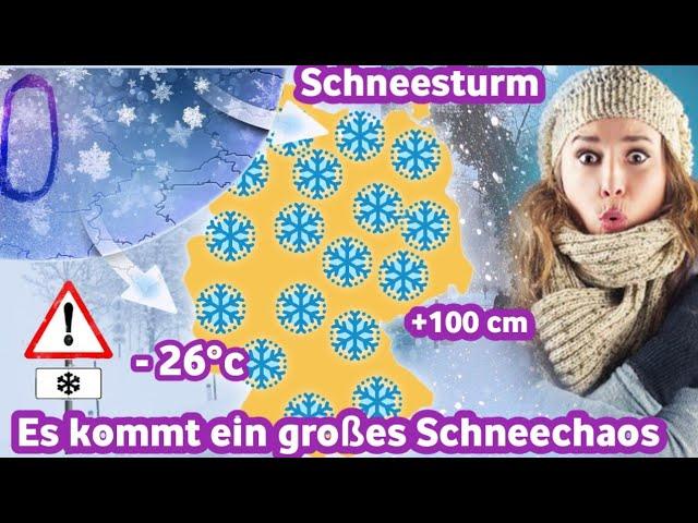 Ein schwerer Polarsturm wird Deutschland treffen Mit sibirischen Frösten und starken Schneestürmen️