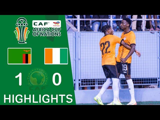 Zambie vs Côte d'Ivoire 1-0 RÉSUMÉ | Éliminatoires Coupe d'Afrique des Nations 2024