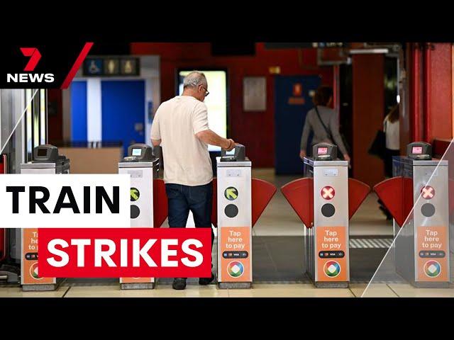 Last minute crisis talks underway to stop worst train strike in history | 7NEWS