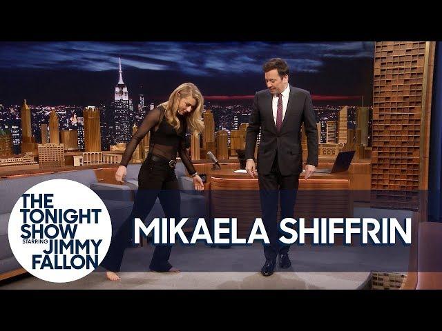 History-Making Ski Racer Mikaela Shiffrin Teaches Jimmy to Shuffle Dance