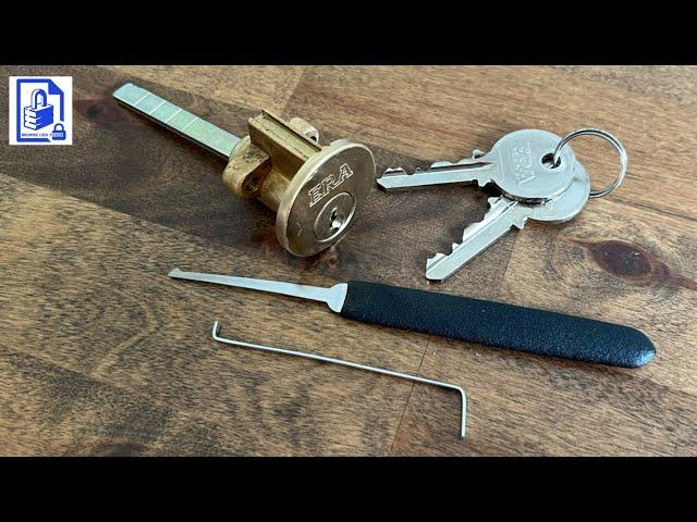 946.  Bend it Like Brummie - ERA rim cylinder door lock picked open with half diamond lock pick