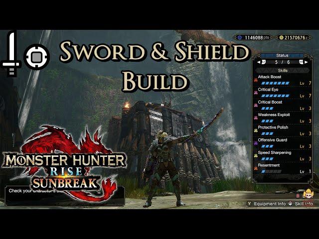 Monster Hunter Rise: Sunbreak - Sword and Shield Build: Bash and Blast