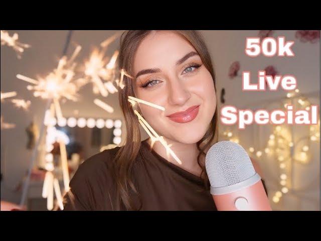 Endlich 50k Abonnenten  Lidi ASMR Livestream zusammen feiern, quatschen